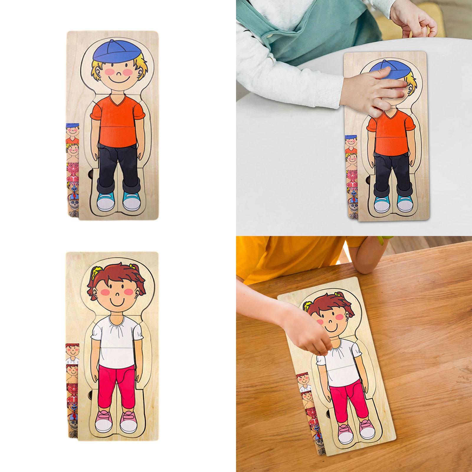 Human Body Puzzle - Mainan Puzzle Tubuh Manusia dari Kayu,