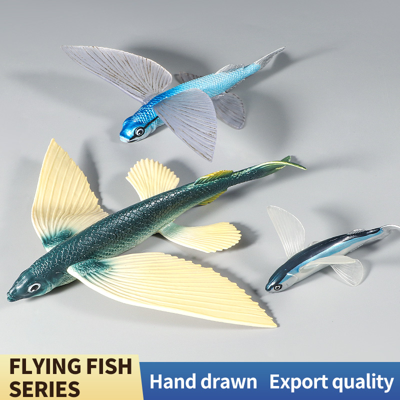 Kids Education World - Set Figur Aksi Ikan Terbang Dunia