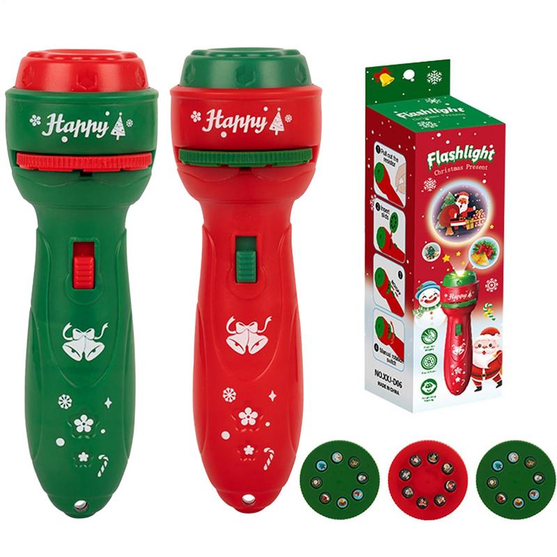 Kids Education Images - Lampu Proyektor Senter Genggam Natal, Mainan