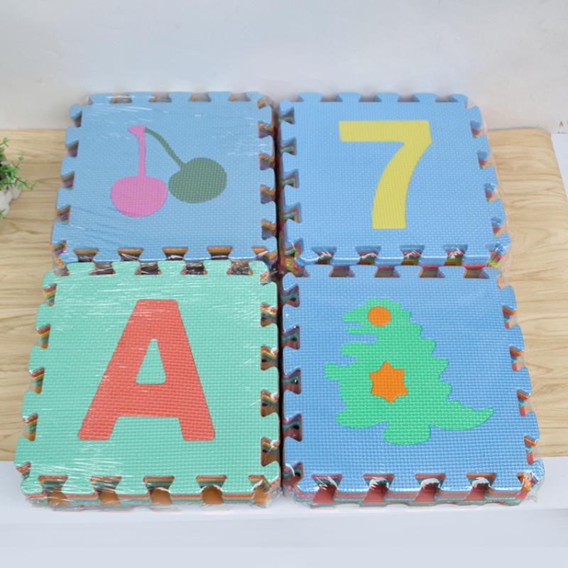 Kids Education Alphabet Numbers - Matras Bermain Busa PE Non-Toksik, Puzzle