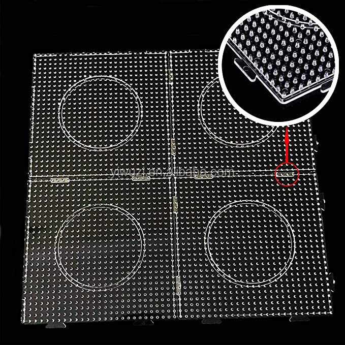 Kids Education Tools - 4 Buah/Papan Hama Beads 5.0/2.6mm Papan