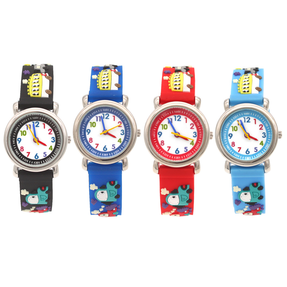 4 Buah Set Jam Tangan Kuarsa A - Kids Educational Watch ulasan dan harga