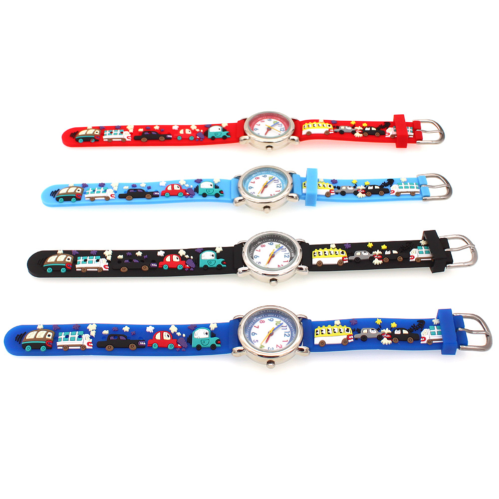 4 Buah Set Jam Tangan Kuarsa A - Kids Educational Watch ulasan dan harga