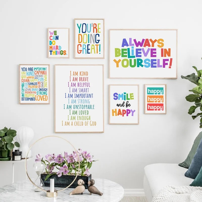 Gambar Dinding Kelas Anak Posi - Kids Educational Posters ulasan dan harga