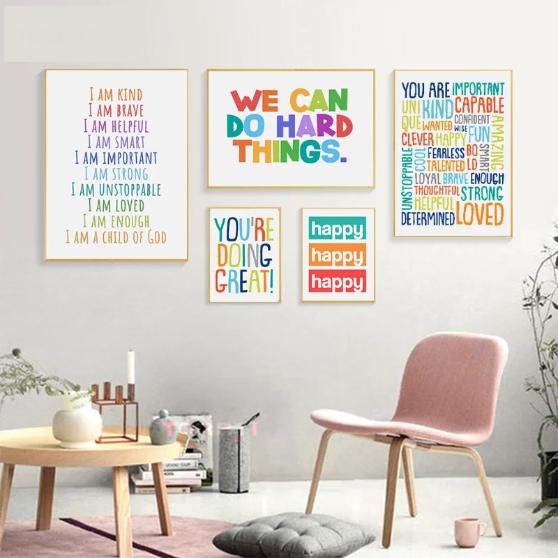 Gambar Dinding Kelas Anak Posi - Kids Educational Posters ulasan dan harga