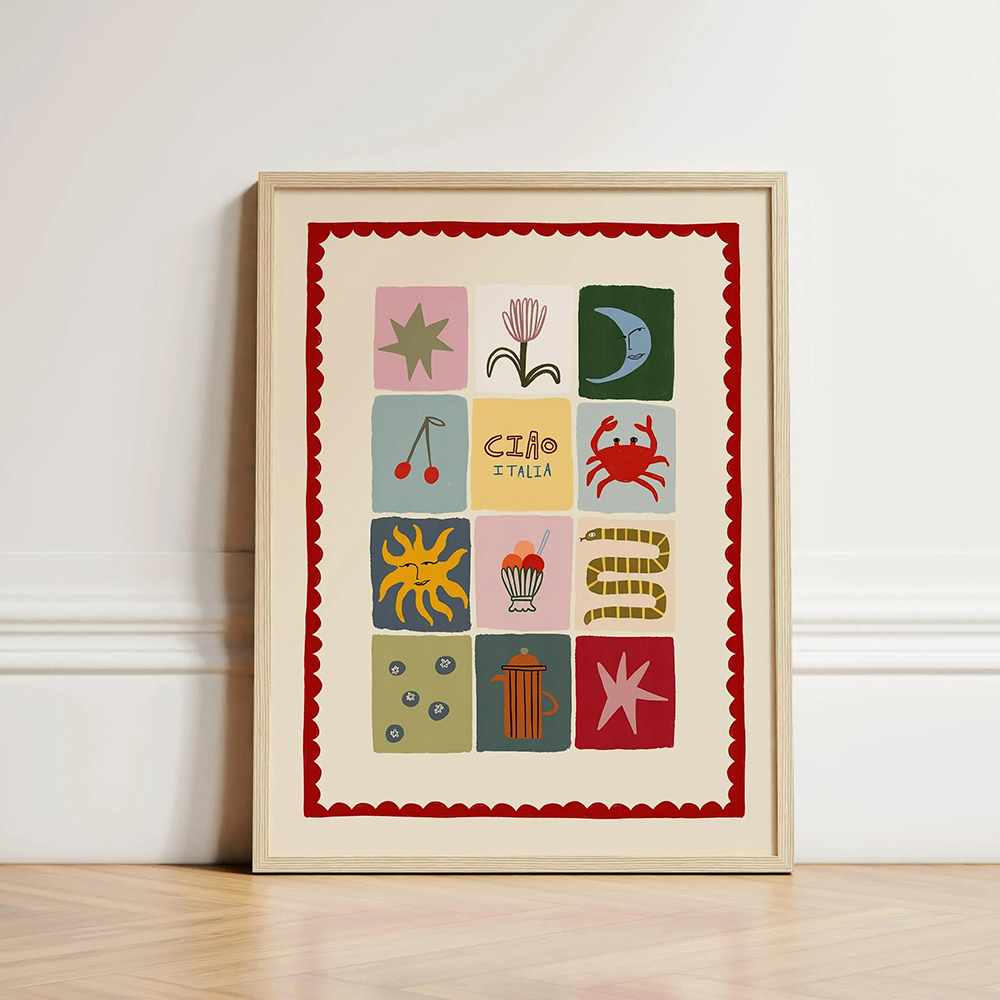 Cetak Tambal Sulam Seni Dindin - Kids Educational Posters ulasan dan harga