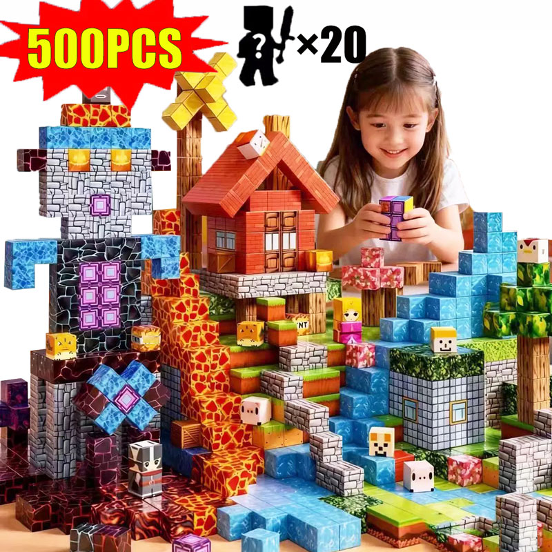 Mine World Blok Bangunan Magne - Kids Education World ulasan dan harga