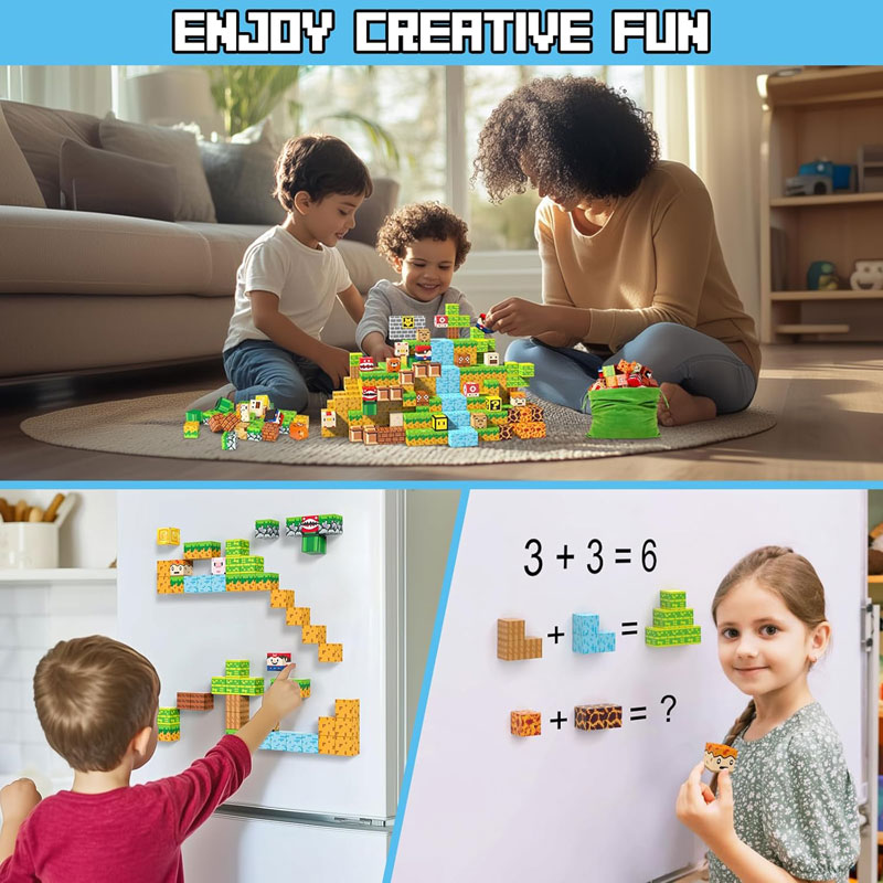 Mine World Blok Bangunan Magne - Kids Education World ulasan dan harga