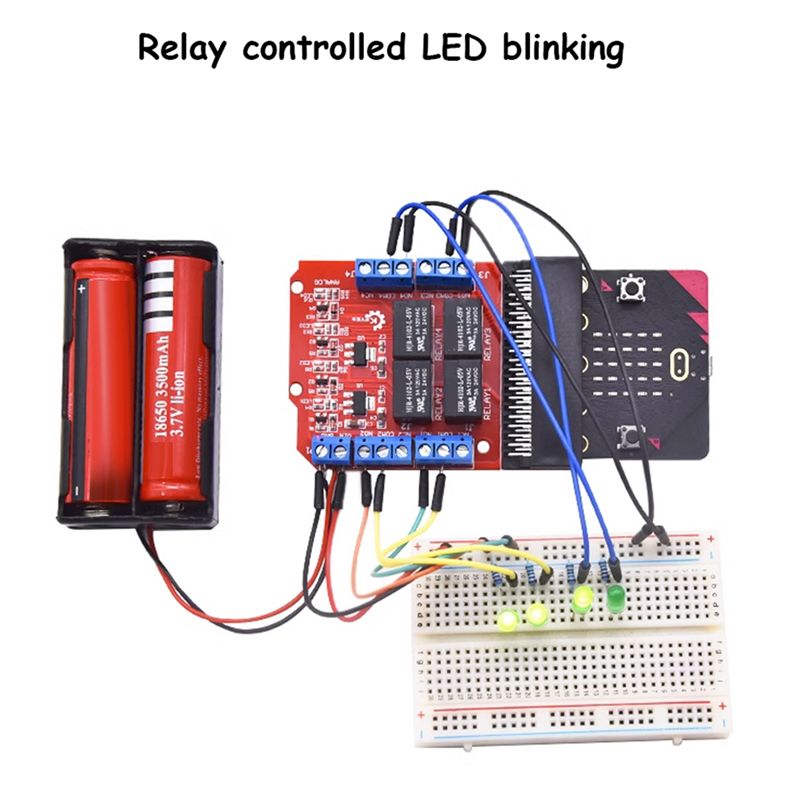 Modul Relay 4 Saluran A64I Mic - Kids Education Program ulasan dan harga