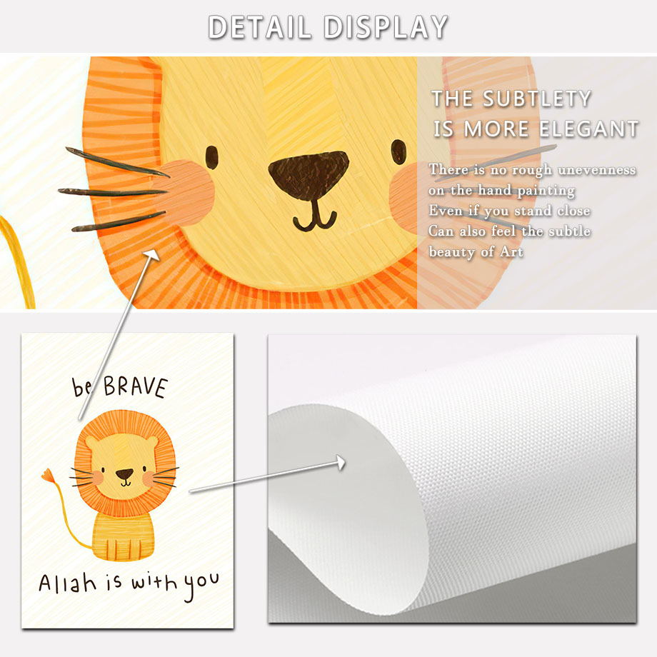 Lukisan Kanvas Seni Dinding Si - Kids Educational Posters ulasan dan harga